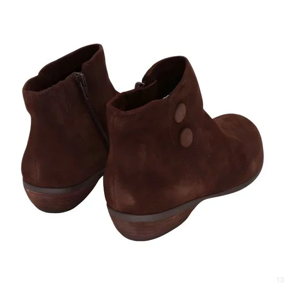 Walking Cradles Womens Evan Brown Suede Bootie Boot Size 8 Wide - Picture 3 of 6